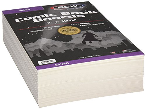 BCW Backing Boards, 7 x 10 1/2", Silver | BCW Backing Boards, 7 x 10 1/2", Silver - Image 3