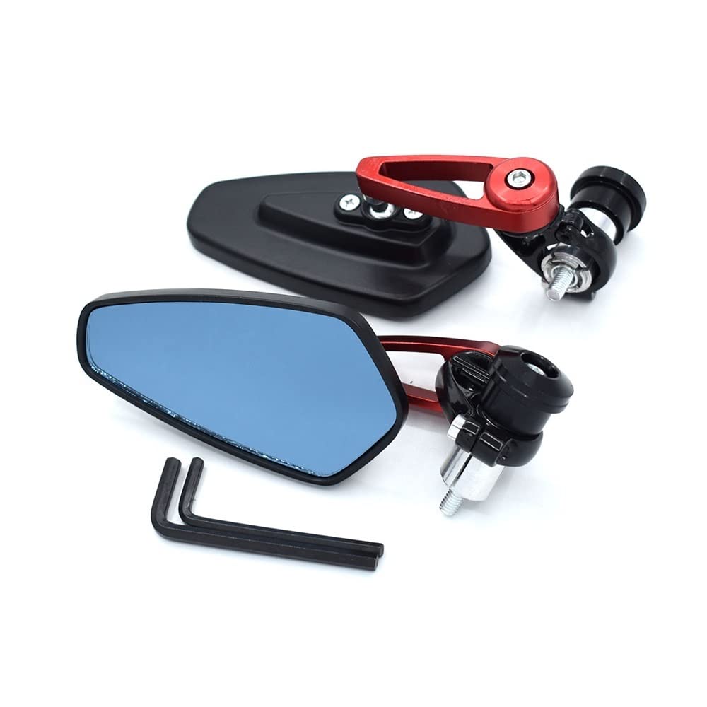 Rétroviseurs Moto Guidon 22mm Aluminium pour Sorties sur Route en Kawasaki Z900 Ninja