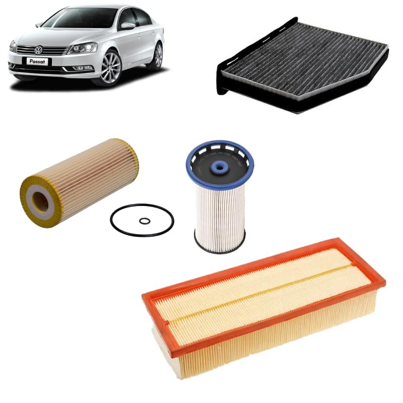 Kit tagliando 4 filtri per Volkswagen Passat B7 1.6 TDI