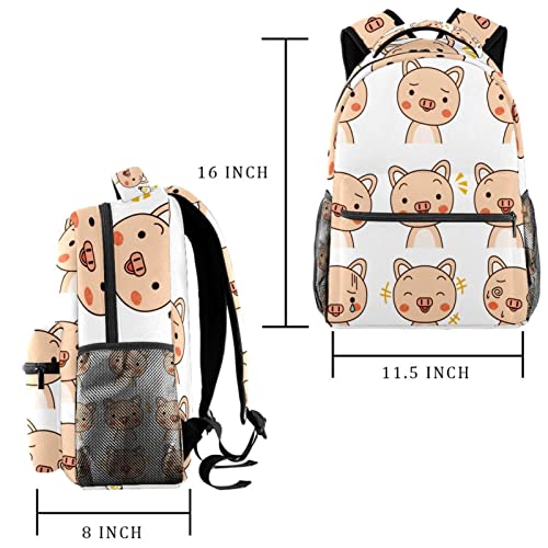 Sac à dos cochon décontracté pour femme grande capacité voyage