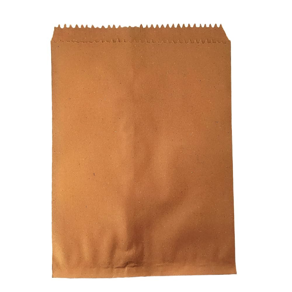 100 PCs Brown Paper Cover | 7 X 9 Inch or 17.8 X 22.8 cm | Medicine Cover | Paper Bags for Multi-Purpose Use | Carry Bags | Kraft Paper Pouch | Pack of 100-image-3