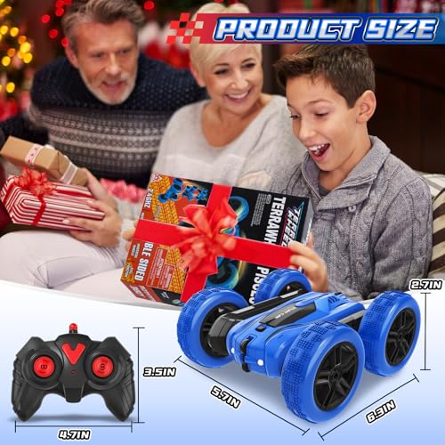 Image of A ALPHA Remote Control Car, RC Stunt Car Double-Sided 360 Rotating 4WD