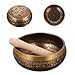 Sound Bowl for Yoga Meditation | Copper Bowl Set with Wooden Stick | Mindfulness Decor for Relaxation & Healing