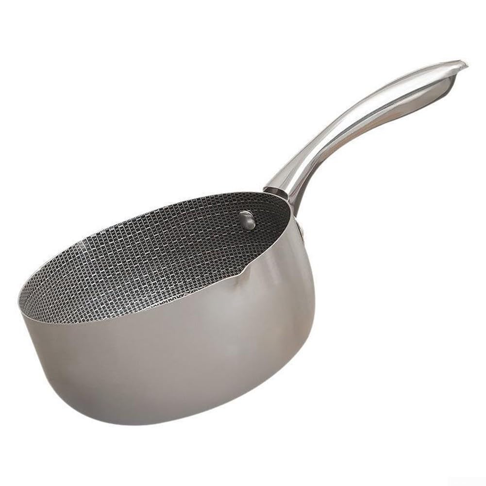 Padella in acciaio inox ispessito per chef casalinghi, strumento essenziale per cucinare tutti i giorni