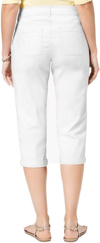 Petite Cuffed Capri Pants