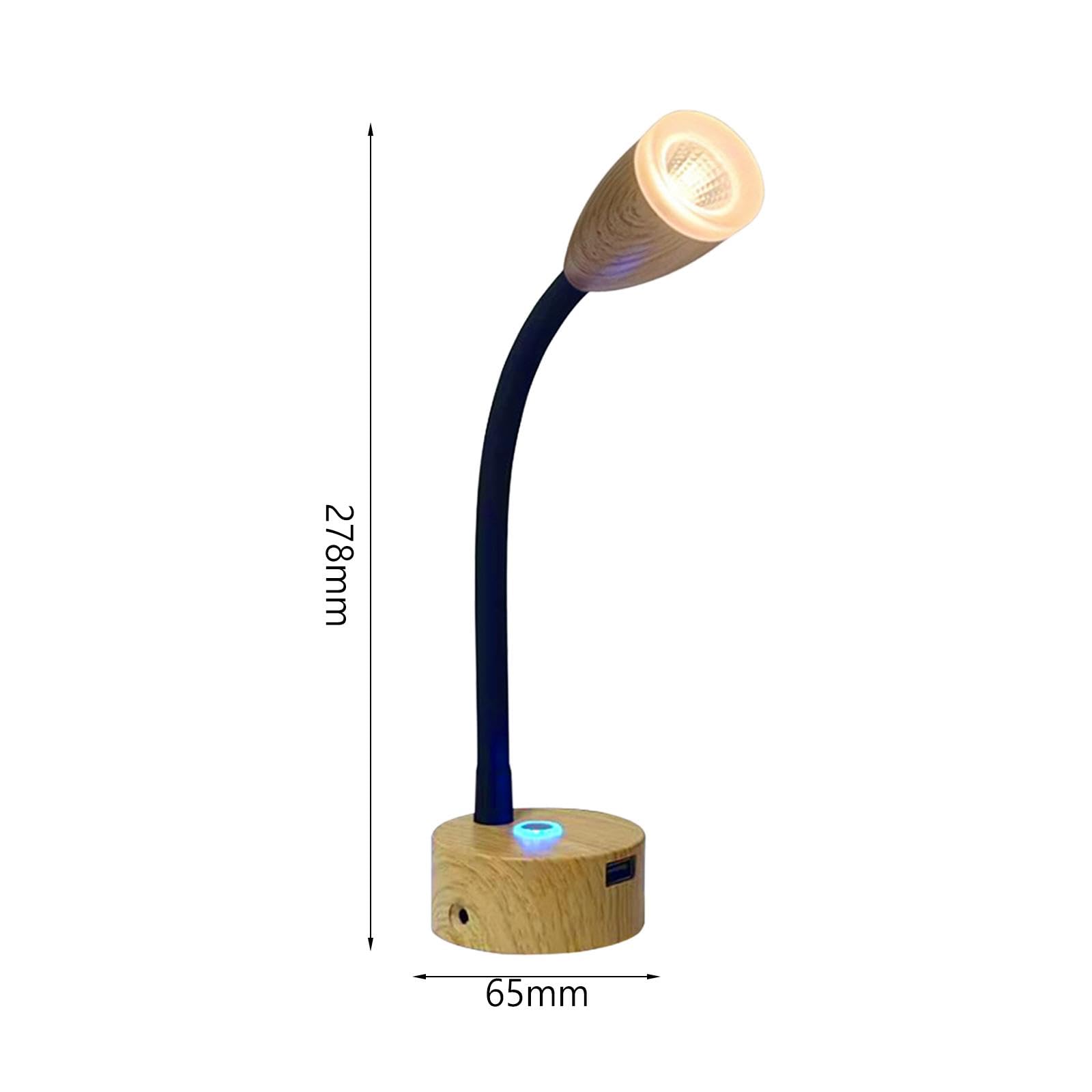 Lampe de Lecture pour Camping-Car, luminosité réglable, Lampes de Chevet, Fonction mémoire pour remorque, Noir