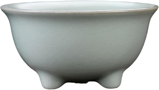50ml/1.5oz Cracked Ceramic Kung Fu Tea Set For Nourishing Ru Kiln Tea Cups With Ice Cracks-Ru kiln high footed cup