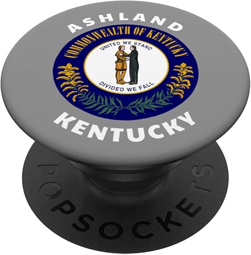 Ashland Kentucky KY Flag Badge Roundlet Souvenir PopSockets Swappable PopGrip