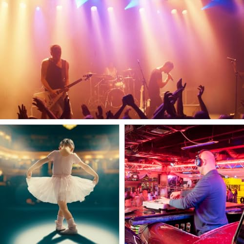 LED Punktstrahler, 20W 4 en 1 Pin Spot Light mit Fernbedienung, 4 Modi Spiegelkugelprojektor, Discolicht Partylicht für Bar Disco Tanzhallen Party Hochzeit