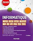  Informatique - MPSI, PCSI, PTSI, BCPST, MP, PC, PT, PSI, TSI, TPC - 2e éd.: MPSI, PCSI, PTSI, BCPST, MP, PC, PT, PSI, TSI, TPC