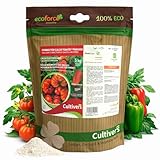 CULTIVERS Abono de calcio para tomates y pimientos 5 kg | Fertilizante ecoógico soluble para cultivos hortícolas | Aporte de calcio para suelo y aplicación foliar | Uso en huerto y jardín
