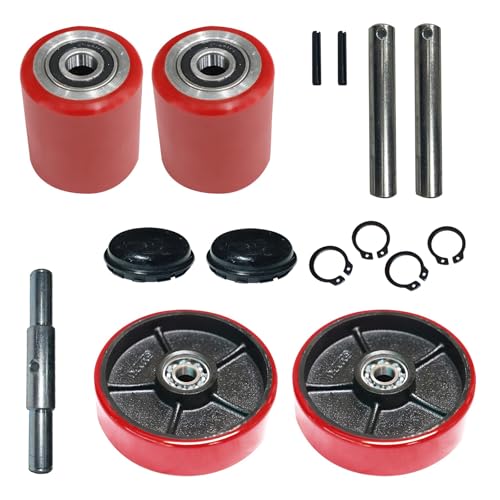 Image of Tory Carrier Pallet Jack /Truck Load Wheel PU Wheels Roller (2 Pairs)