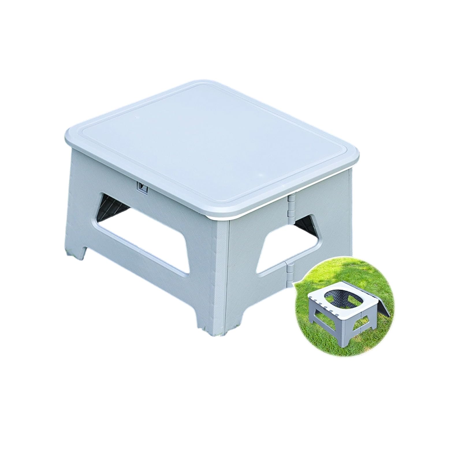 Inodoro plegable al aire libre para adultos, camping, viajes, asiento antideslizante, estructura sellada, a prueba de fugas, bolsas desechables incluidas, asiento de inodoro portátil para