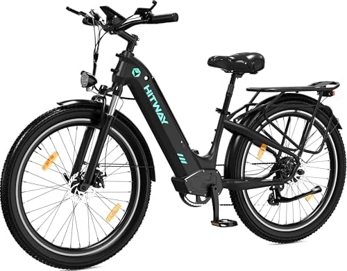 HITWAY 26X3.0 Bicicleta eléctrica, e Bike City Cruiser de 250W, b...