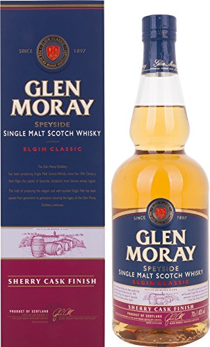 Glen Moray Elgin Classic Sherry Cask Single Malt Scotch Whisky in Gift Box - 700 ml