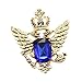 Produktbild Vintage Brosche Anstecknadel Kragen Broschen Herren-Brosche Schmuck - Blau Gold