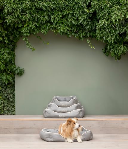 Dehner Lieblinge Hundebett und Katzenbett Sammy, ca. 47 x 37 x 17 cm, Polyester, grau