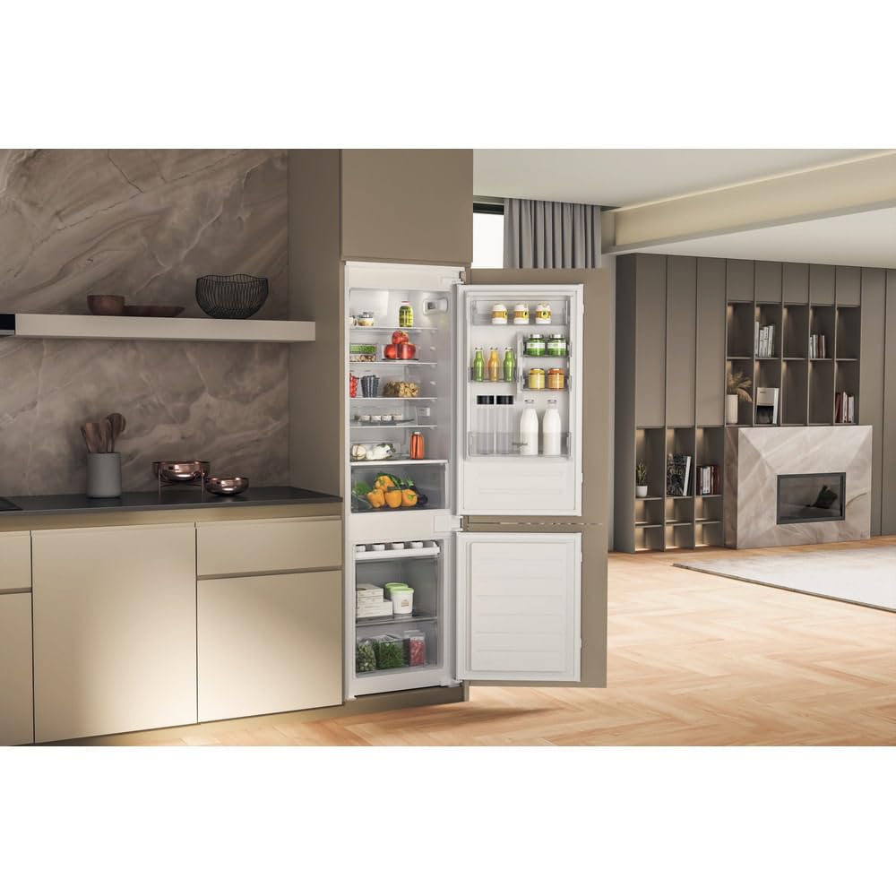 Whirlpool WHC18D011A2- Frigorifero da Incasso con Congelatore a 3 Cassetti, 5 Ripiani in Vetro, Regolazione Temperatura Automatica, Silenzioso - Elettrodomestici Cucina, Classe D, 54Lx177Hx54,5P