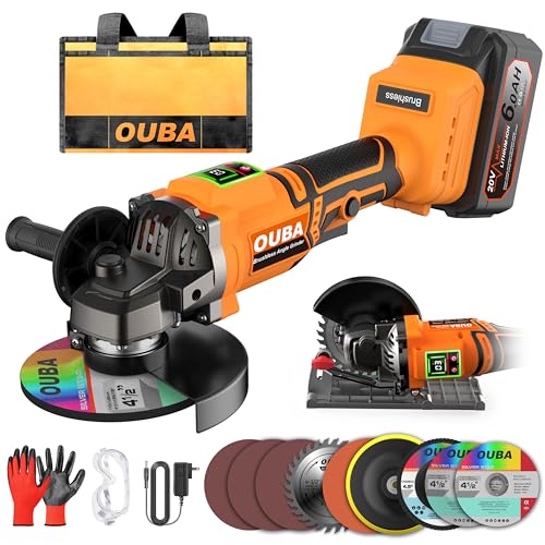 Cordless Angle Grinder Compatible for Dewalt 20V Max Battery, 3