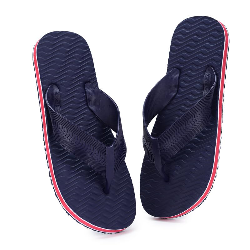 Image of Men's Hawaii Slippers Lightweight Comfortable Flip Flops for Men Soft Casual Bathroom Beach Outdoor Footwear Gents Slipper