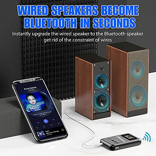 Transmissor e receptor Bluetooth 5.0, adaptador de áudio sem fio ótico digital USB de 3,5 mm para TV