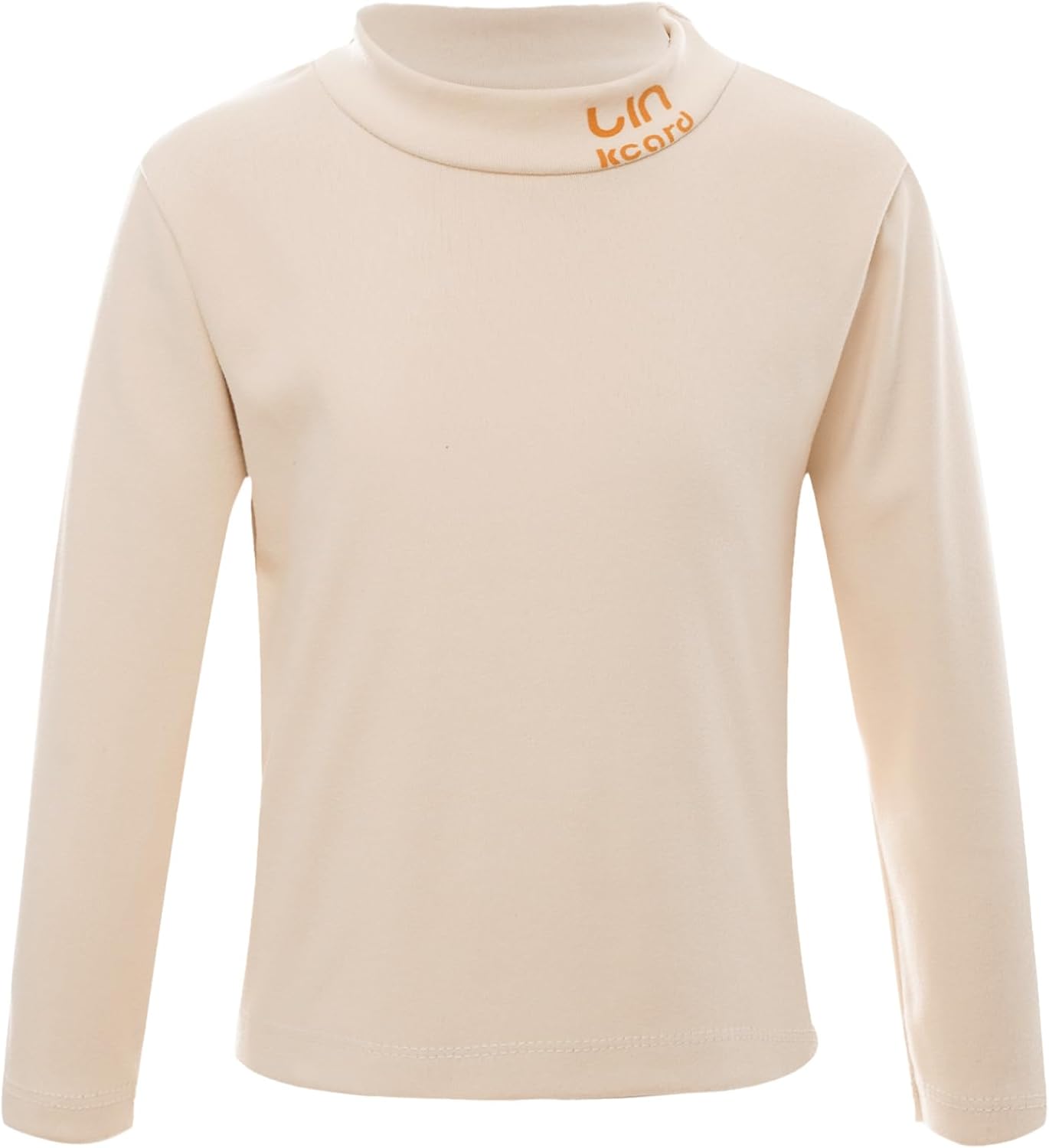 Freebily Toddler Thermal Underwear Top Boys Girls Solid Undershirt Long Sleeve Letter Print Mock Neck Tee Shirts