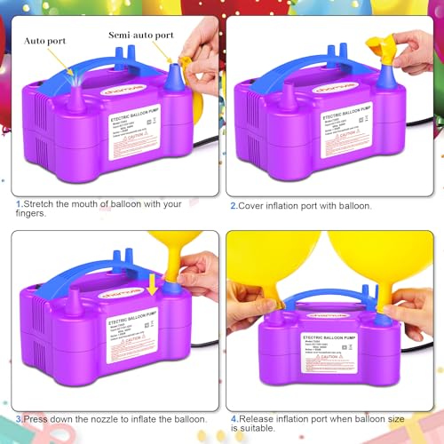 Image of chamvis Balloon Pump Electric, Balloon Air Pump Inflate Pump for Balloons: Blower Machine for Fast and Easy Filling Balloons