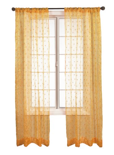 Diplomat Decor Kors 84-Inch-Rod Pocket Panel, Apricot #TOP5