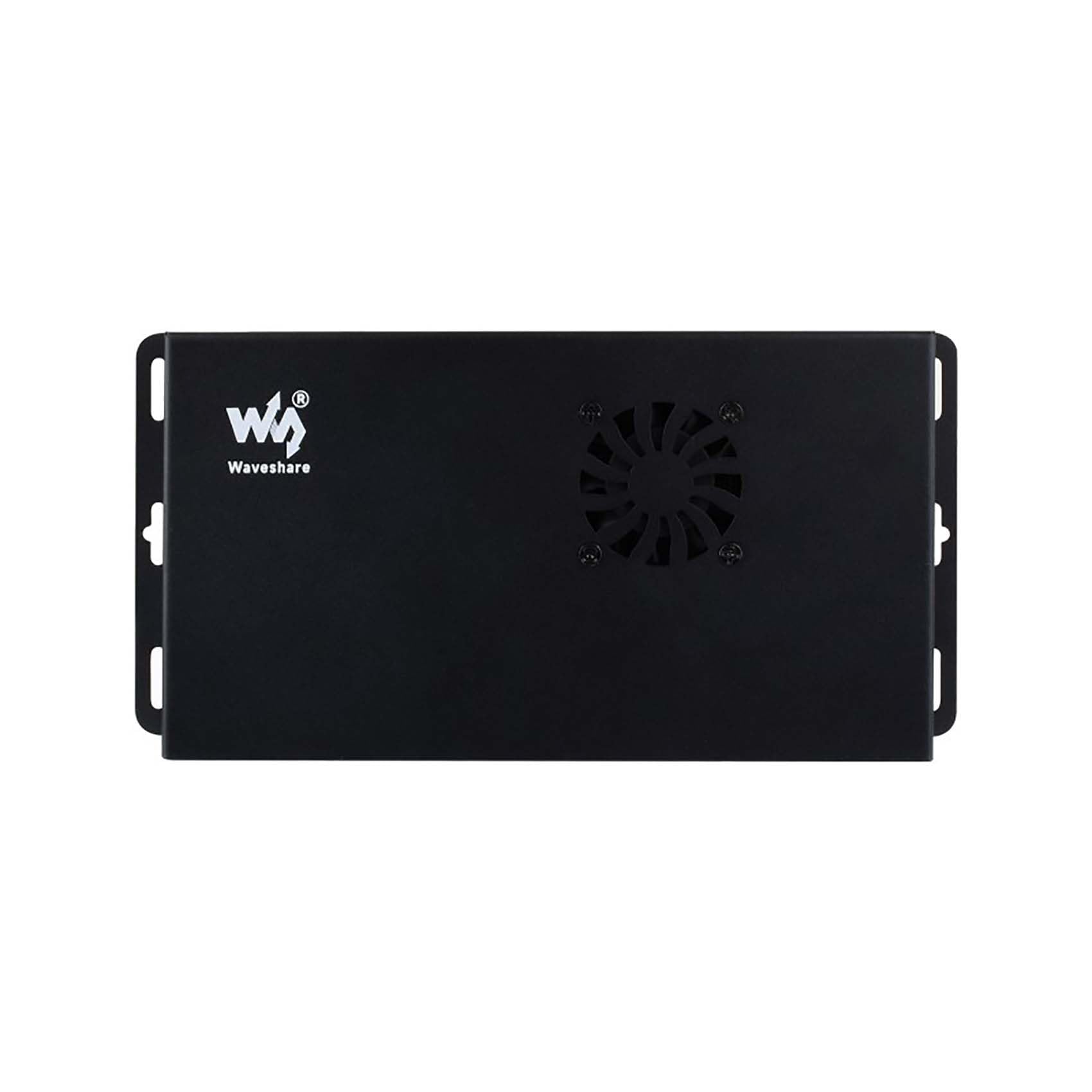 Metal Case for Raspberry Pi Compute Module 5 IO Board CM5, Mini PC Chassis with Cooling Fan, 40PIN GPIO Adapter, Dust-Proof, Wall Mount Support for Industrial & DIY Pi Projects