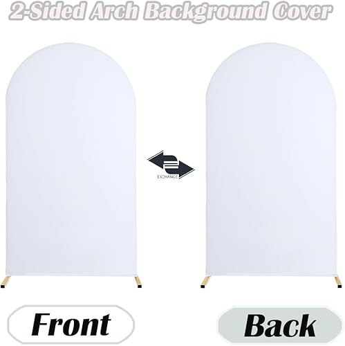Miniatura 4 de Funda de fondo de arco ajustable Chiara para fiestas, bodas, cubierta de arco de espalda blanca para boda, ceremonia de cumpleaños, decoración de