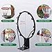 BABYCE Basketball Hoop 45cm Hanging Kids Adults Basketball Standard Rim with Adjustable Strap, Indoor Outdoor Basketball Court(Black)