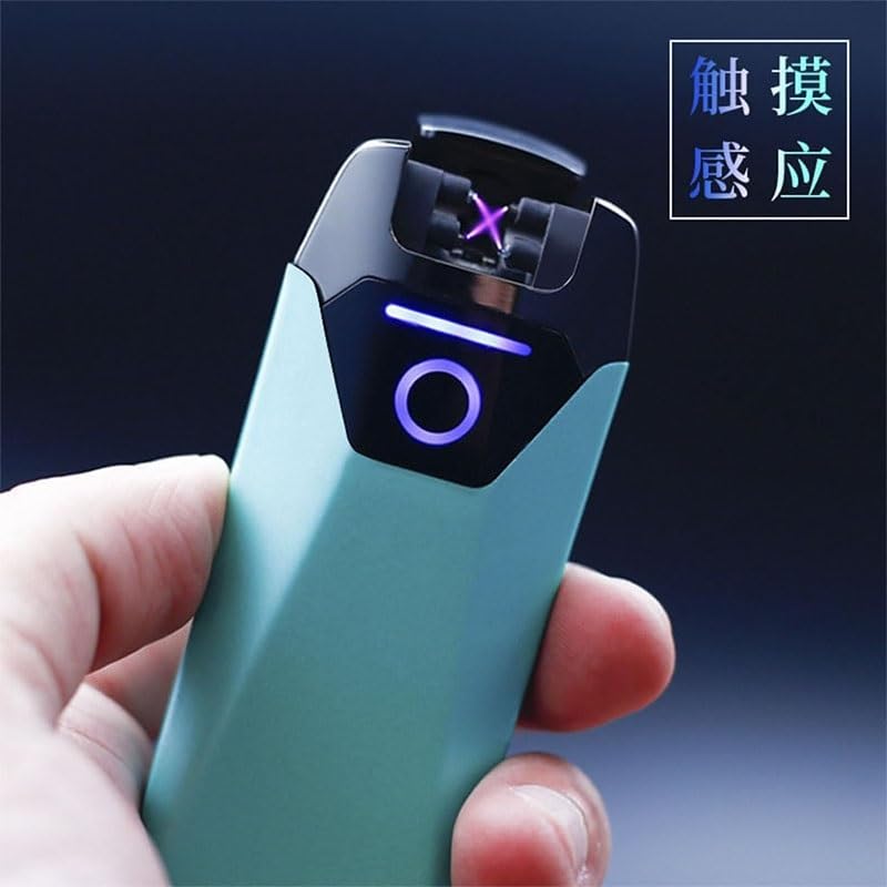 Encendedor eléctrico recargable USB resistente al viento miniatura 2