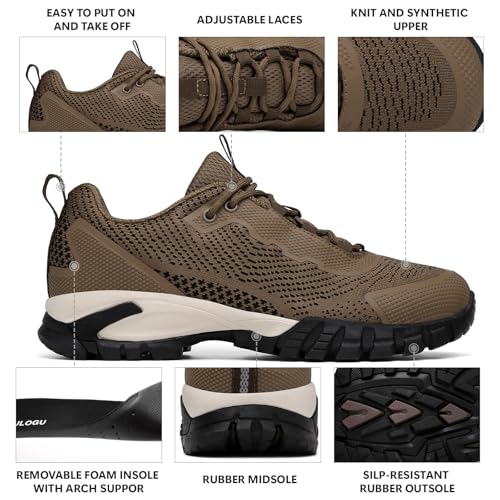 Image of LEDINEY Hiking Shoes Women Waterproof Lightweight for Trail Trekking Camping Outdoor