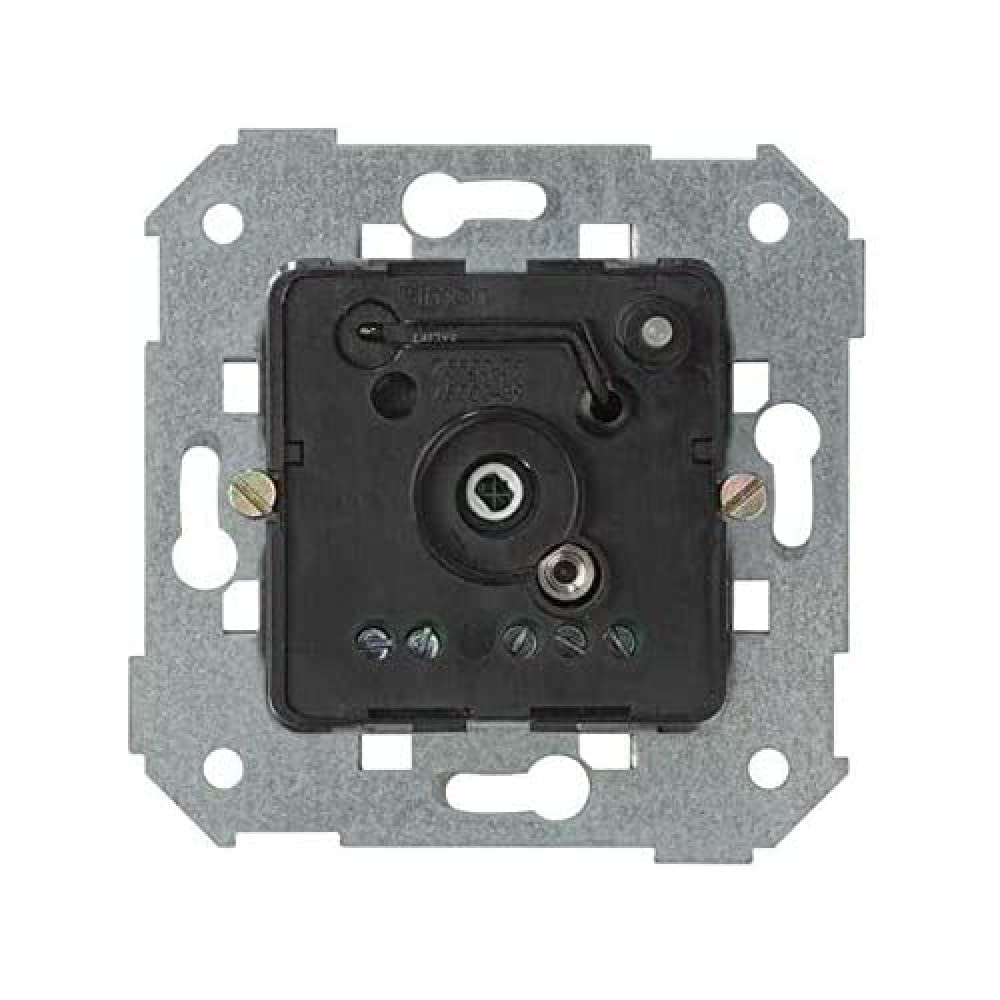 Thermostat analogique Simon noir inverseur été hiver pour régulation murale