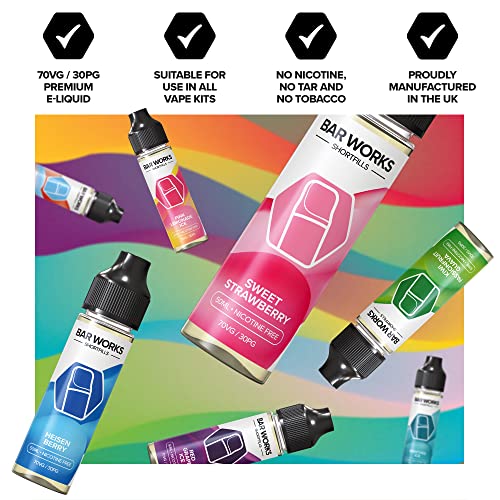 50ml-E-Liquid-7030-Vape-Juice-E-Liquid-Sub-Ohm-Liquid-Cloud-Chaser-0mg-Flavoured-eJuice-Liquid-No-Nicotine-60ml-Bottle-Short-Fill-Bar-Works