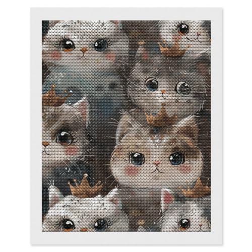 Peinture diamant 5D chat maccbn 40x50 cm kit complet adultes