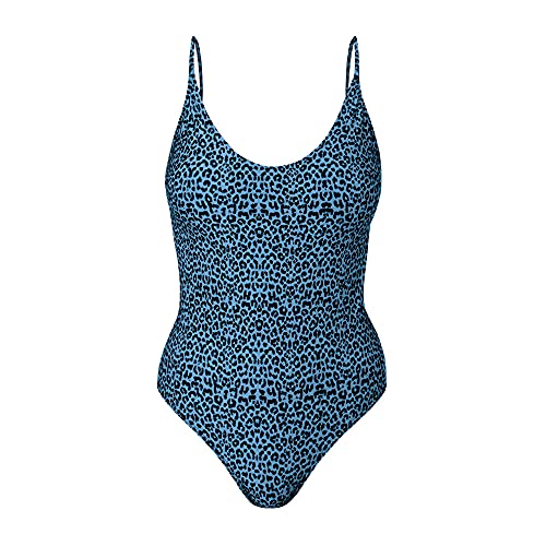 Maio Alcas Estampado Animal Print, She, Feminino, Azul Medio, P