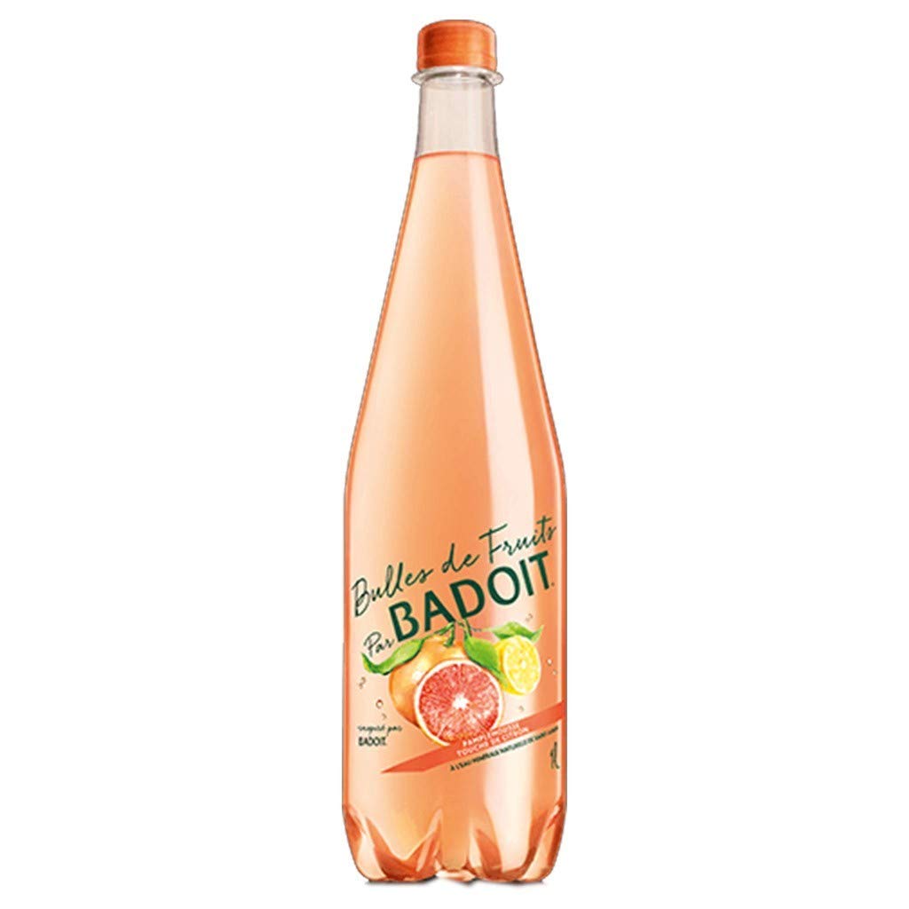 Badoit Bulles de Fruits Pamplemousse Touche de Citron 1L (pack de 6)