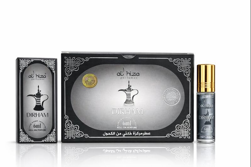 AL HIZA DIRHAM - UNISEX ATTAR ROLL - ON PERFUME PACK OF 2 (6ML)-image-8
