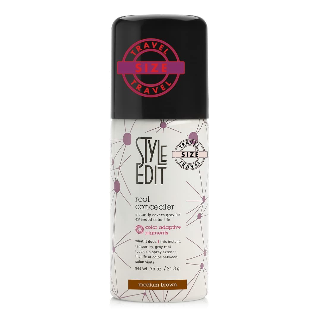 Amazon.com: Root Touch Up Spray for Medium Brown Hair by Style Edit | Cover  Up Hair Color Spray for Gray Hair Coverage | Root Concealer for Medium  Brown Hair | Temporary Medium