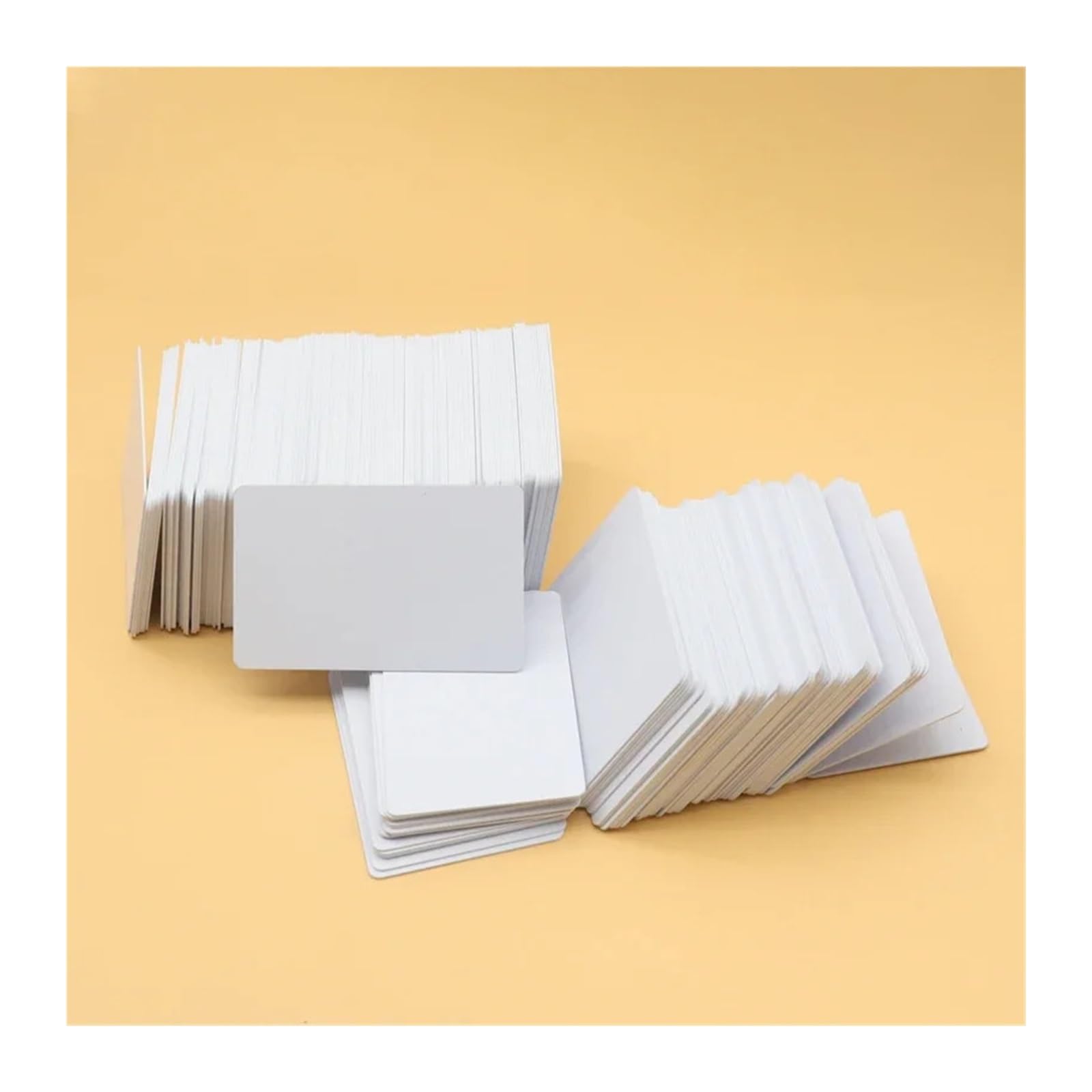 Lot de 100 cartes d'identité vierges revêtues en PVC imprimables à jet d'encre