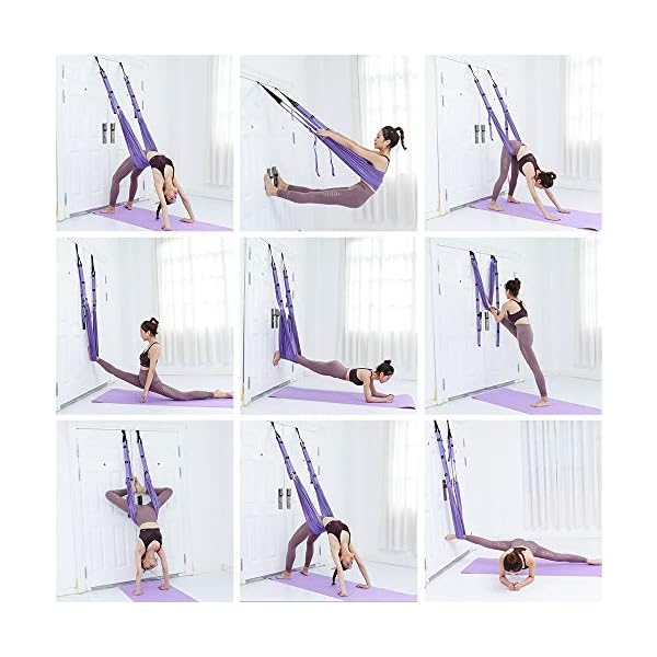 Leg Stretcher Strap, Stretching Equipment with Door Anchor Flexibility Trainer Backbend Assist Stretch Out Strap for Dance Aerial Yoga Ballet Leg Stretching Exercise