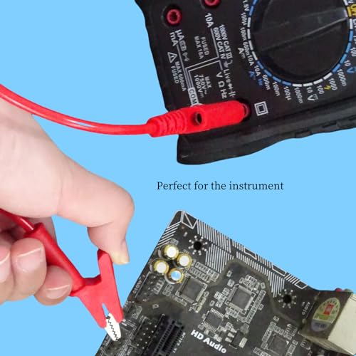 Image of Test Lead Cables with Banana Plugs, 5 Colors, 5 Pieces