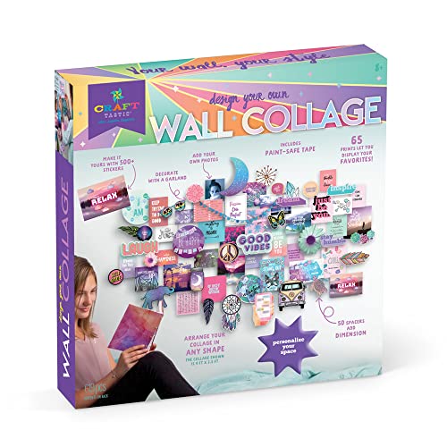 Craft-tastic Customizable Wall Collage – DIY Arts & Crafts Kit –...