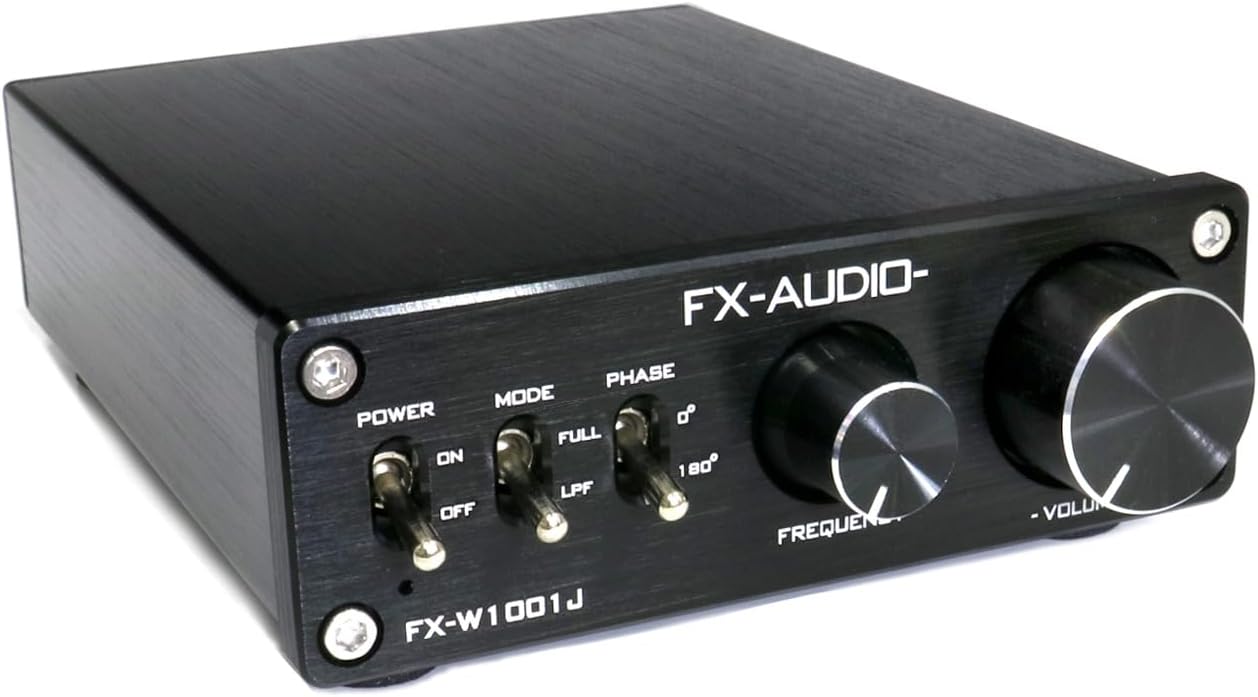 FX-AUDIO- FX-W1001J[ブラック] TPA3116デジタルアンプIC PBTL ローパスフィルター搭載 モノラル パ