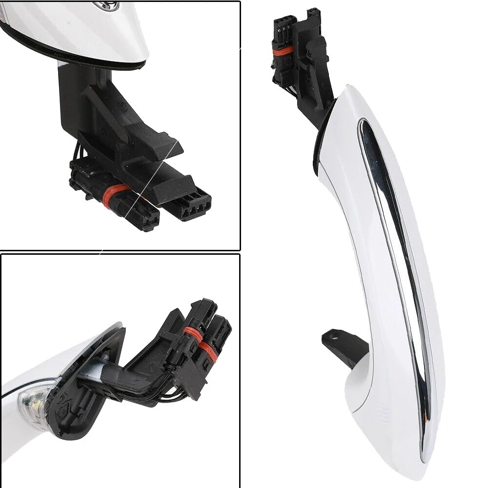 Türgriff Verkleidung Für BMW 5 7 Serie F07 F10 F11 F01 F02 520 525 530 535 51217231931 Vorne Hinten Auto Außen Komfort Zugang Keyless Go Tür Griff(RR Rear Right Side,White)