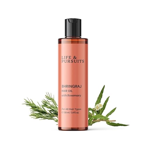 Life  Pursuits Aceite orgánico para el crecimiento del cabello 338 onzas líquidas  Aceite ayurvédico para terapia del cuero cabelludo para cabello