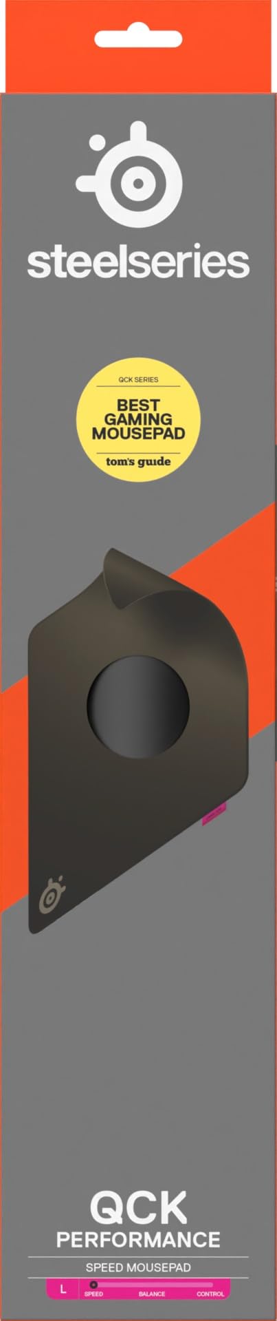 SteelSeries, podkładka QcK L Performance Speed - Dodatkowa gęstość dająca poślizg - Niskoprofilowe przeszycia krawędzi - Antypoślizgowa podstawa z neoprenu - Rozm. 490 x 420 mm - FPS, MOBA, RTS, MMO