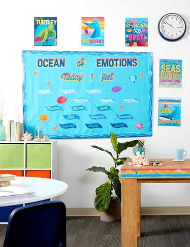 Eureka Seas The Day Mini Classroom Poster Set for Teachers, 11" x 14", 8 Pieces - image 7
