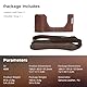 SMALLRIG Half Leather Case Kit X100VI Halbledertasche Set mit Schultergurt, Kamera Halbledertasche im Retro-Stil aus Leder mit Rahmen aus Aluminiumlegierung nur für FUJIFILM X100VI (Braun) - 4699